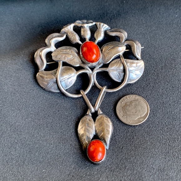 Skonvirke Sterling Scandinavian Brooch.